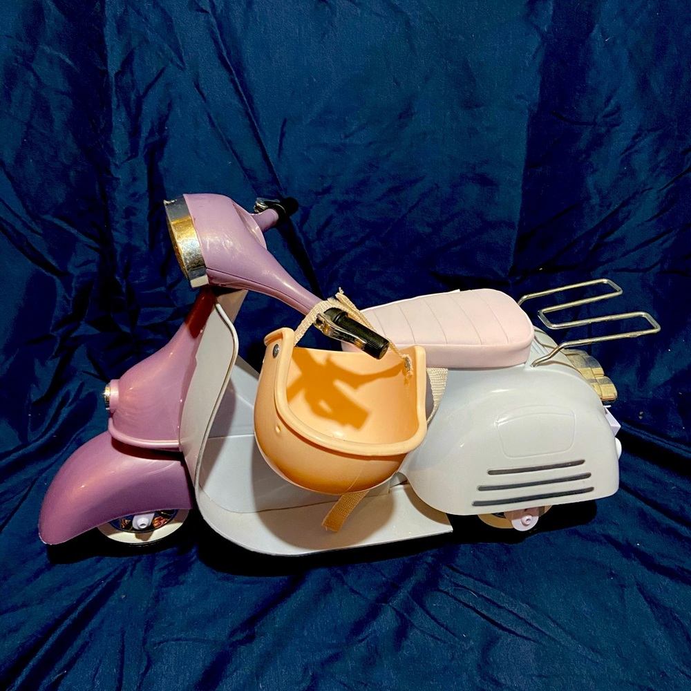 Doll motorcycle with Helmet